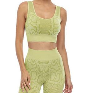 JOLLMONO Women Seamless Workout Outfits Yoga Set